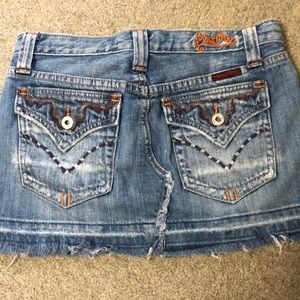 Super cute like new miss me jean skirt